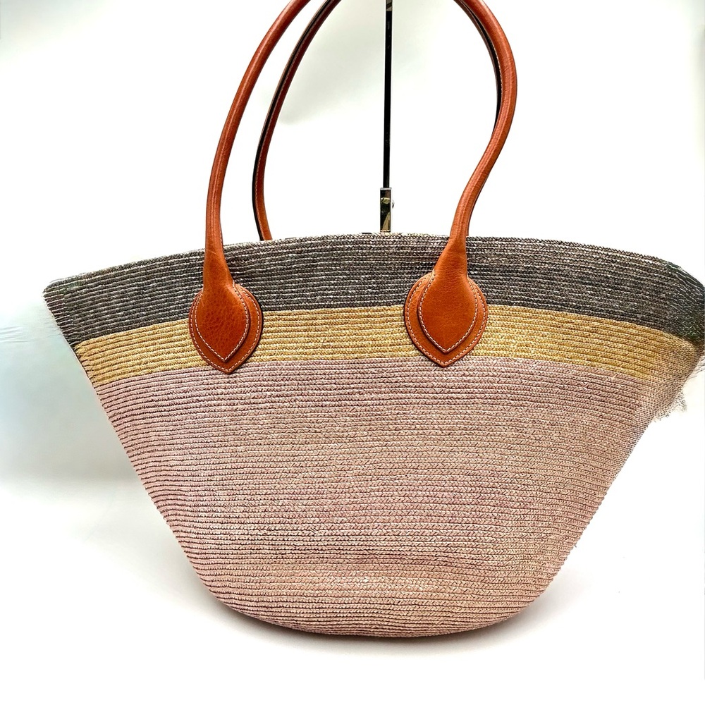 Emilio Pucci Woven Straw Tote Bag #1106 - Picture 2 of 5